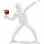 Deco Figurine Street Art Bouquet White 27cm