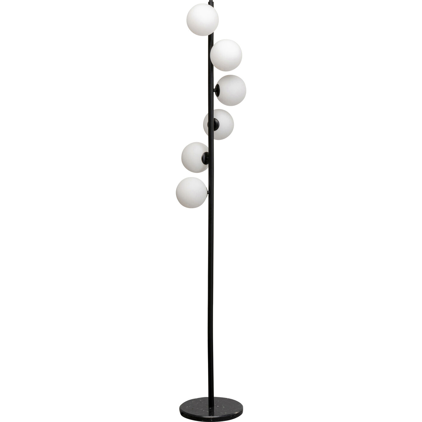KARE-56902-1400x1400 Floor Lamp Scala Balls Milky Black 160cm - Image 1
