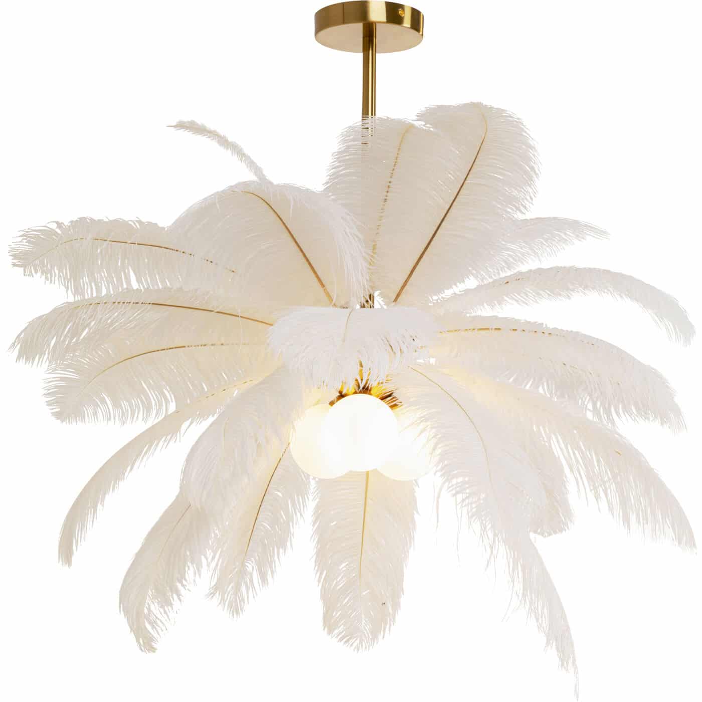 KARE-57180-1400x1400 Pendant Lamp Feather Palm White Ø87cm - Image 1