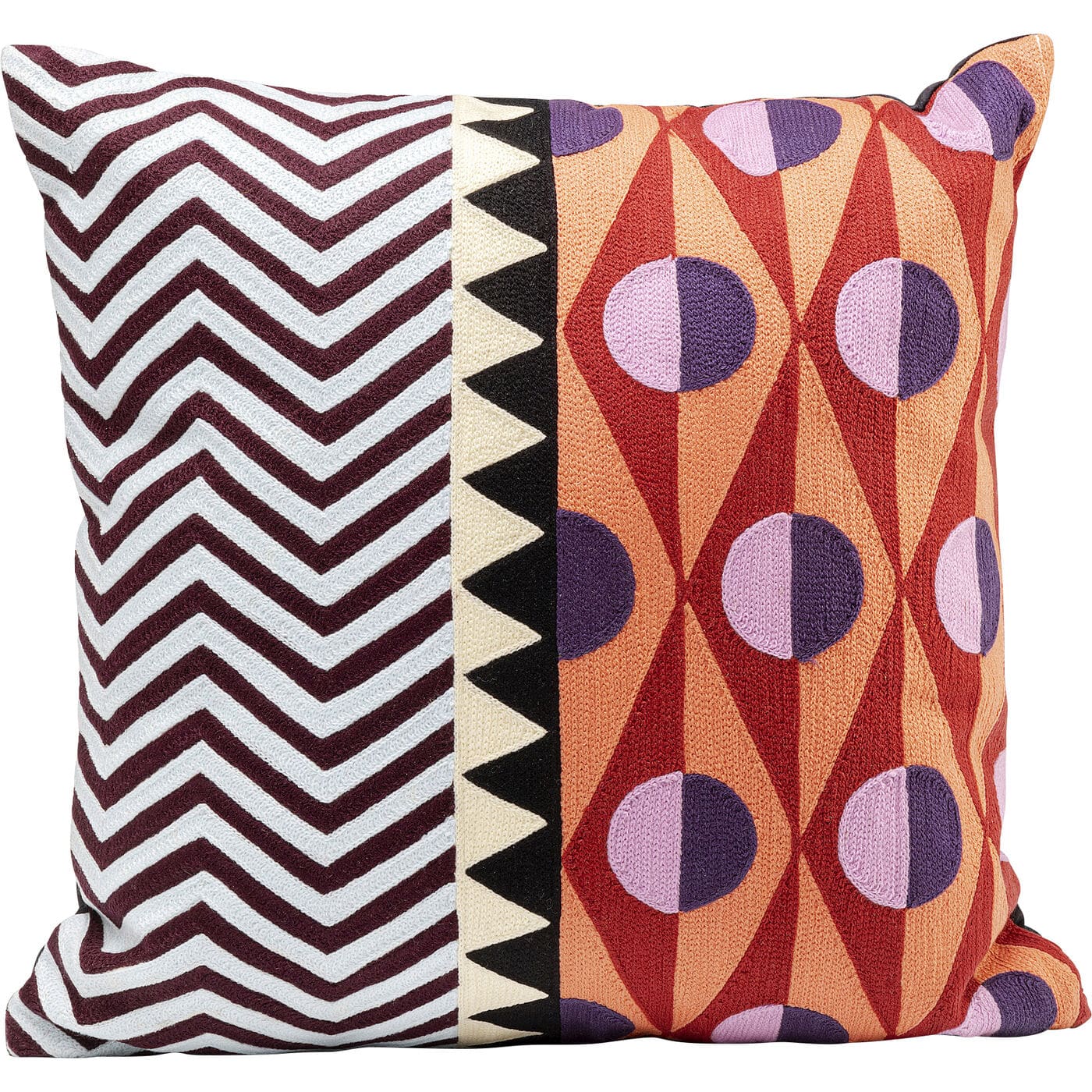 KARE-57269-1400x1400 Cushion Colour Block Circles 45x45cm - Image 1