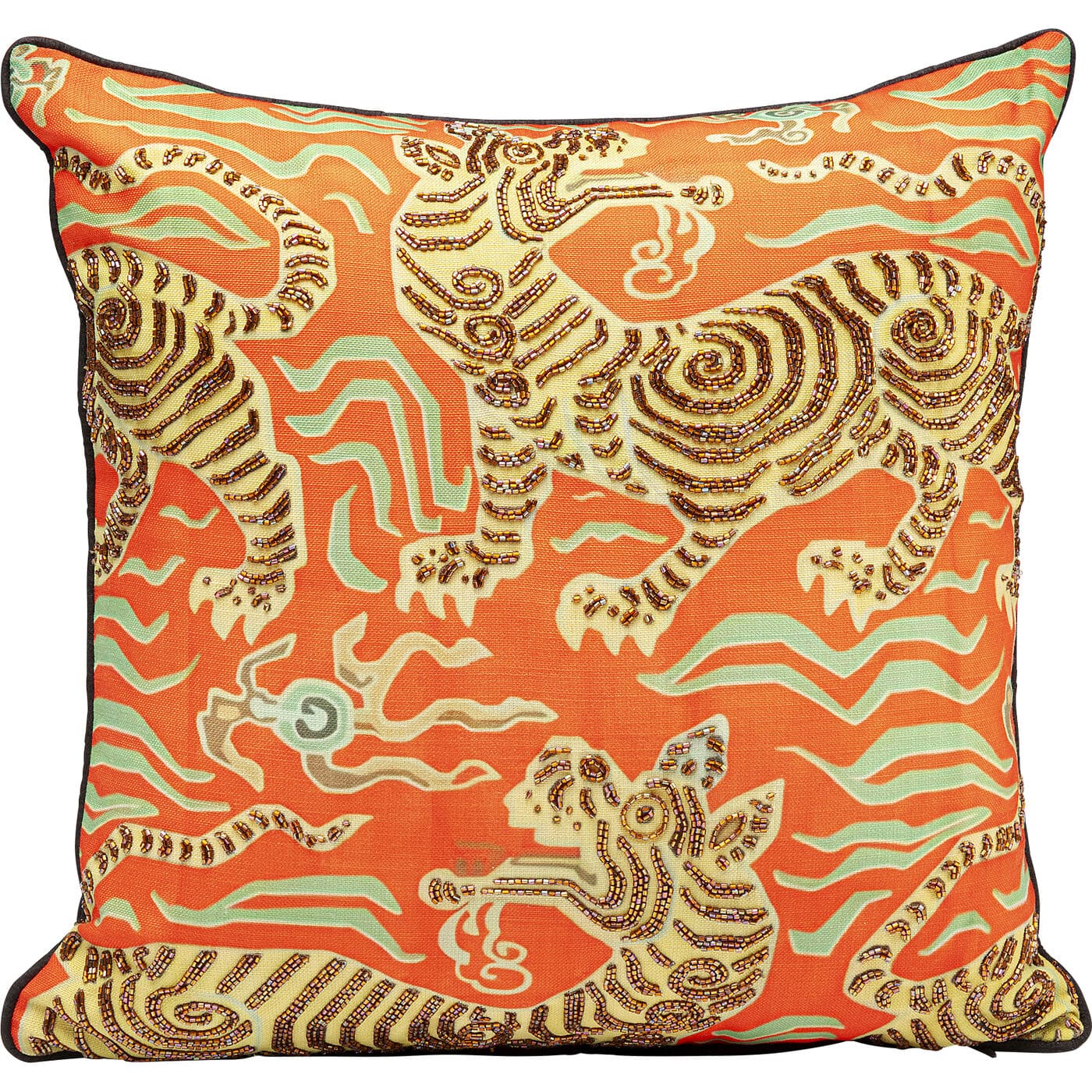 KARE-57272-1400x1400 Cushion Tiger Love Red 45x45cm - Image 1