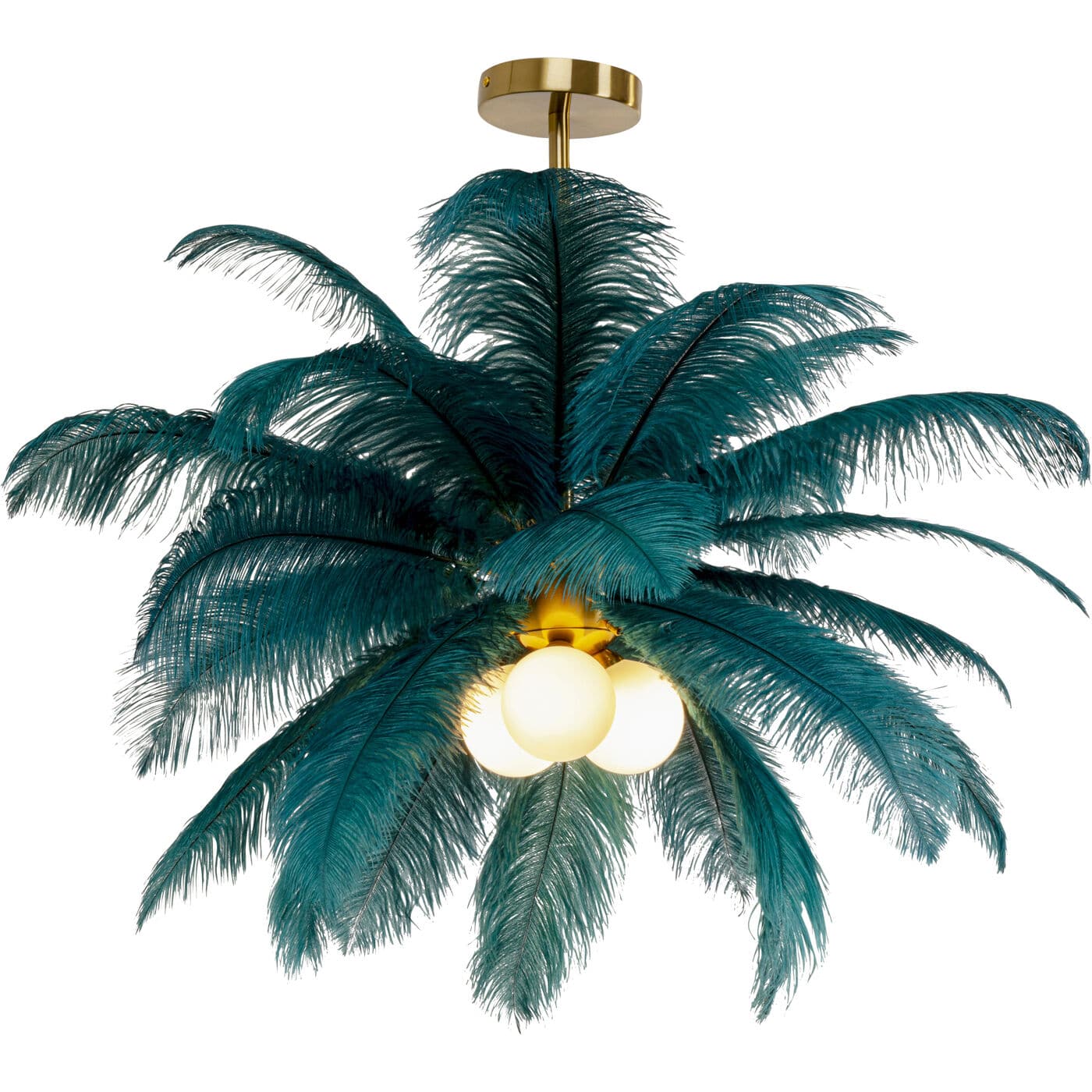 KARE-57502-1400x1400 Pendant Lamp Feather Palm Green Ø87cm - Image 1