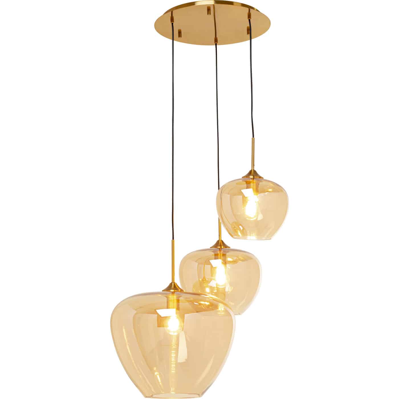 KARE-57504-1400x1400 Pendant Lamp Sphere Amber Ø45cm - Image 1