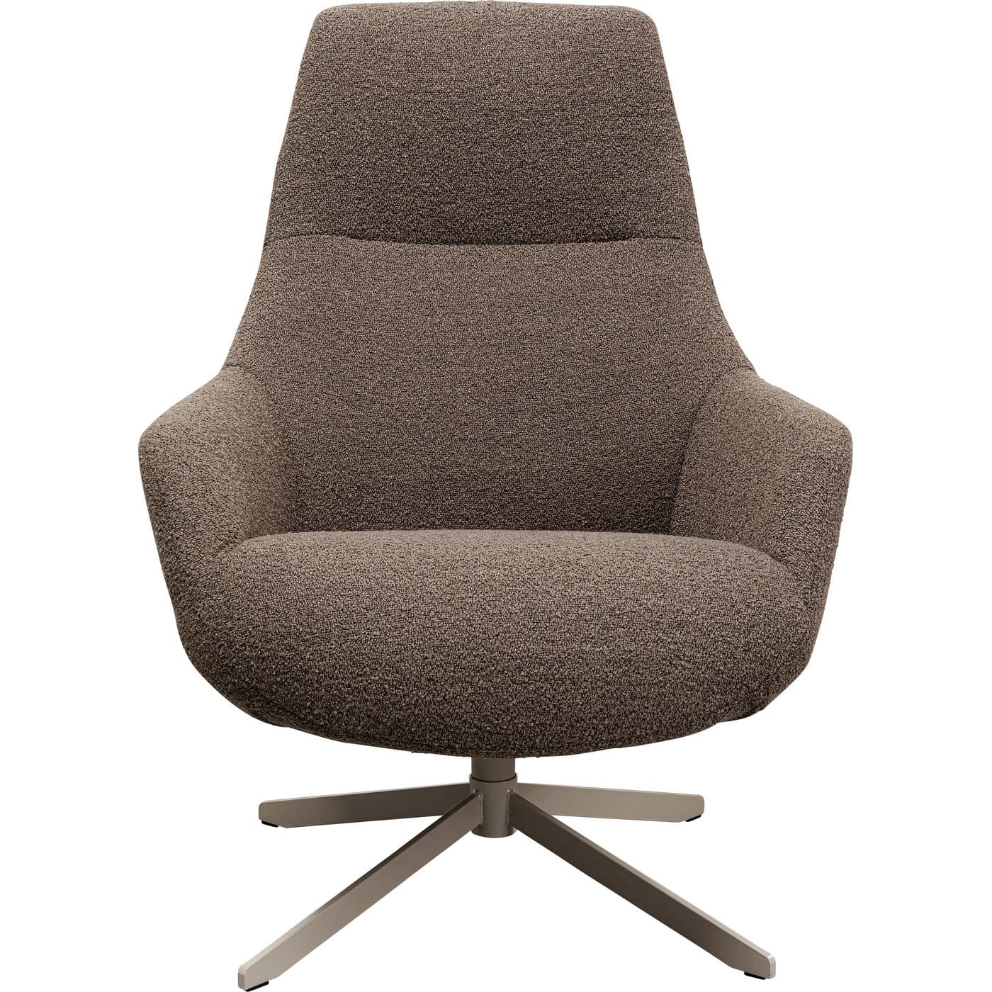 KARE-70171-1400x1400 Swivel Armchair Mimi Mocca - Image 1