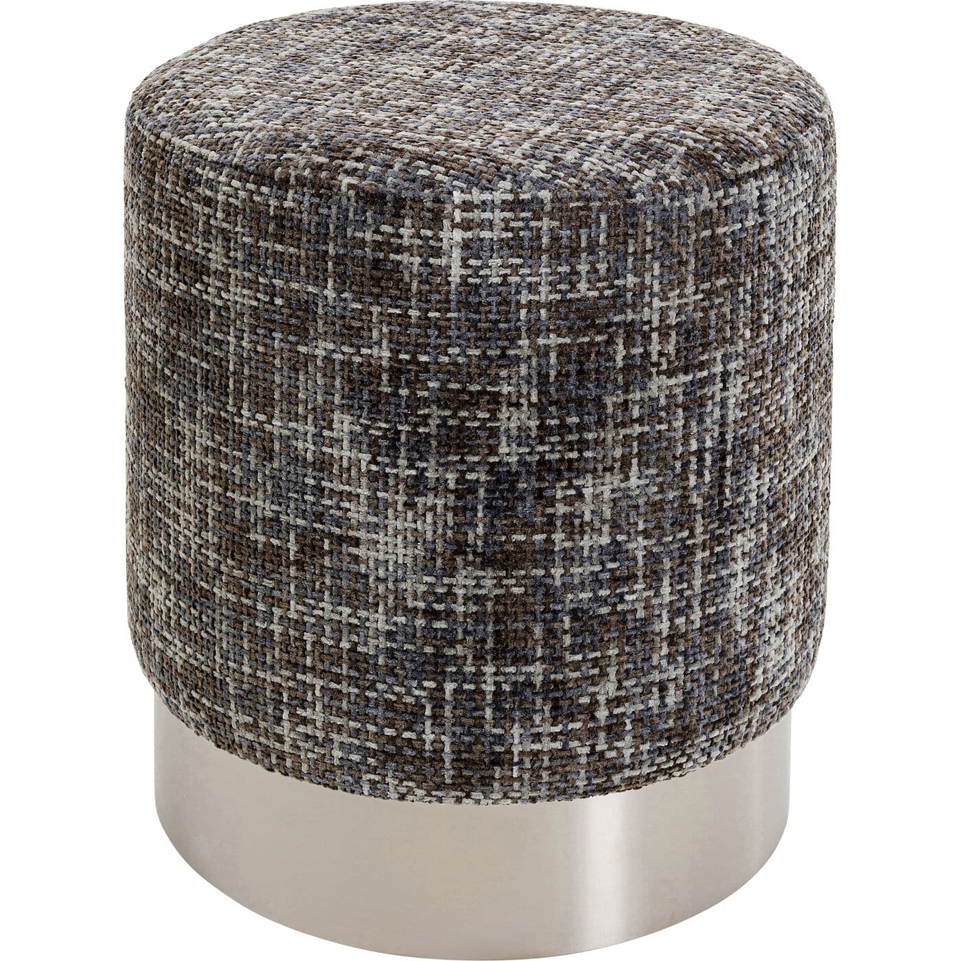 KARE-70536-1400x1400 Stool Berry High Silver Dark Grey Ø39cm - Image 1