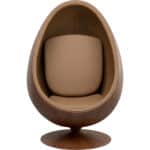 Swivel Armchair Eye Ball Walnut