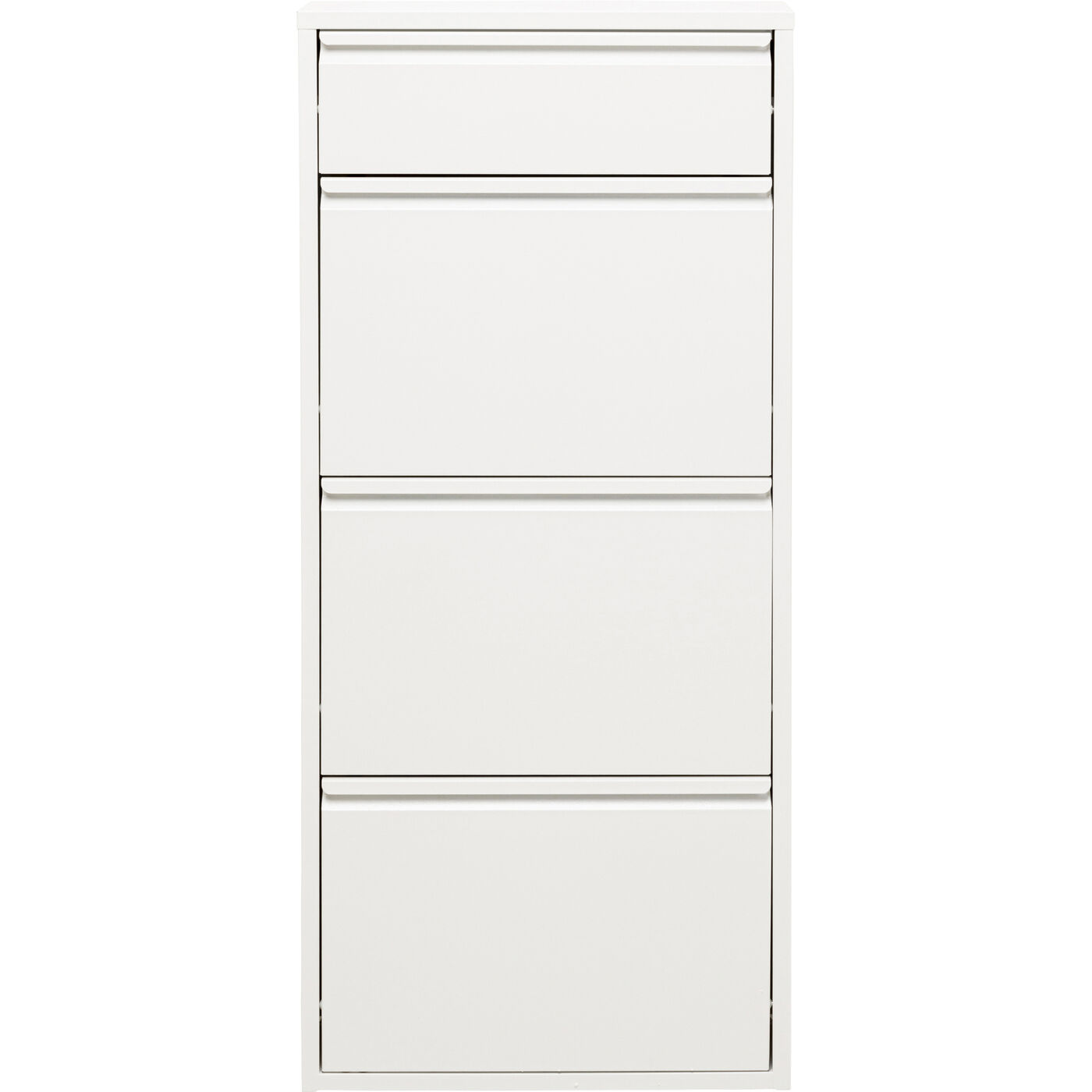 KARE-70632-1400x1400 Shoe Container Caruso 3 Plus 1 White - Image 1