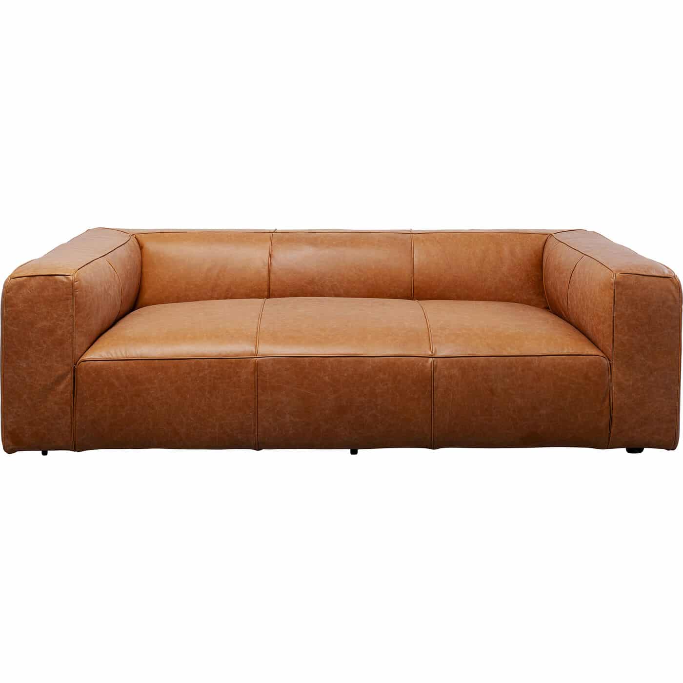 KARE-87792-1400x1400 Sofa Cubetto Smart Leather Light Brown 220cm - Image 1