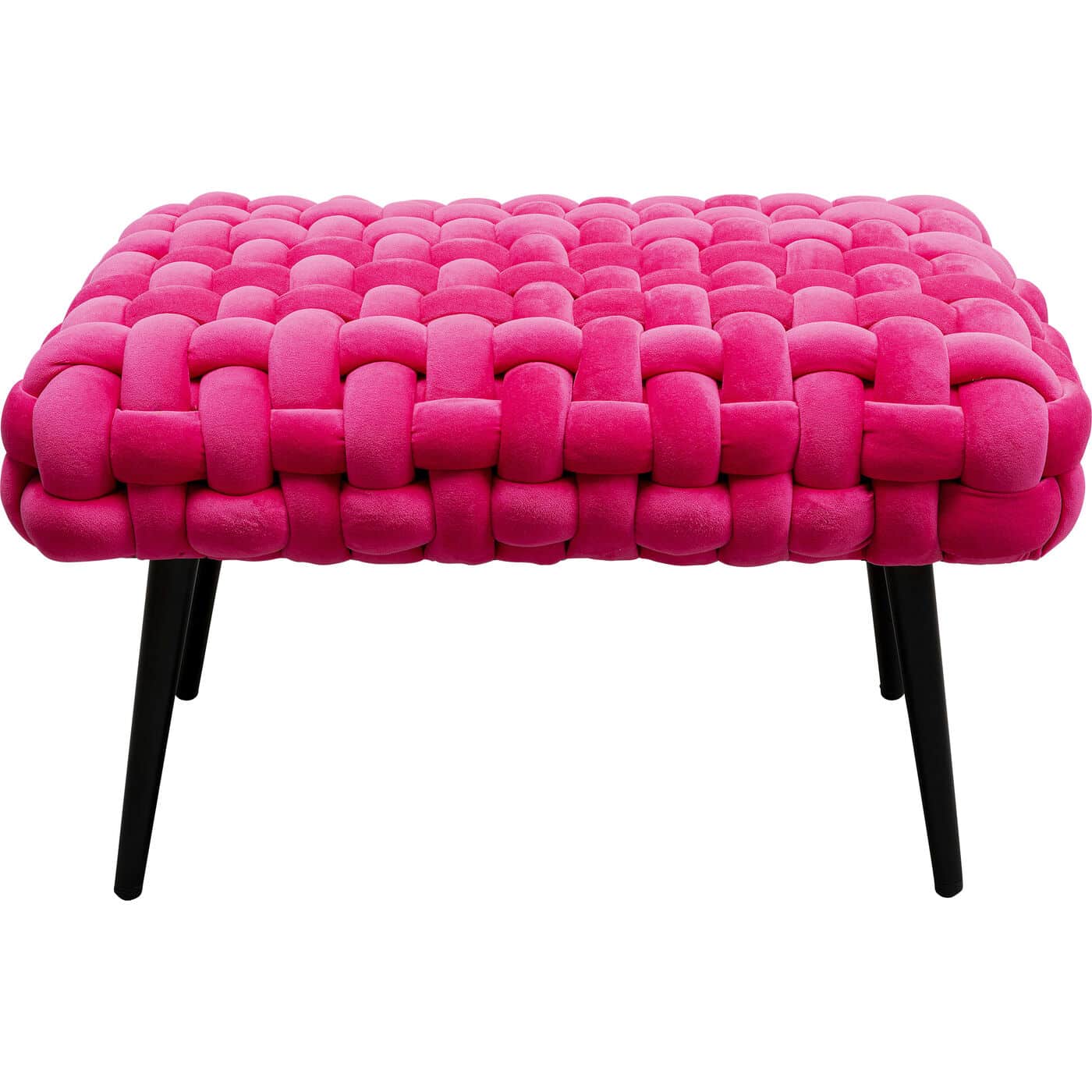KARE-87996-1400x1400 Bench Weave Pink 66cm - Image 1