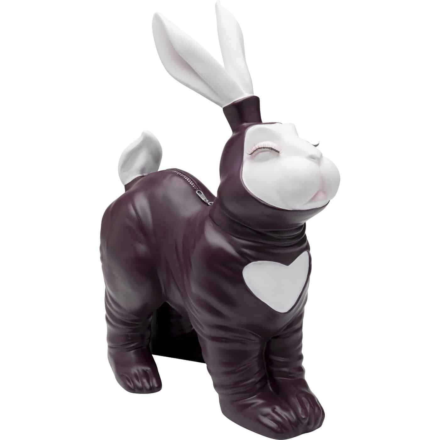 KARE-57482-1400x1400 Money Box Fetish Bunny Standing Burgundy - Image 1