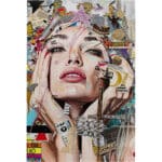 Glass Picture Artsy Portrait Front 80x120cm