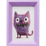 Framed Picture Mad Cat 13x18cm