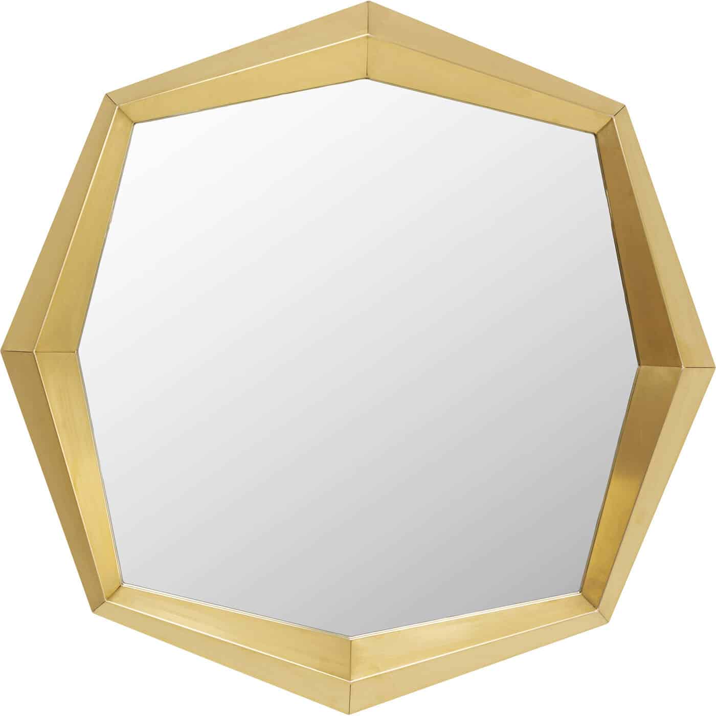 KARE-70728-1400x1400 Wall Mirror Octagon Gold 80x80cm - Image 1