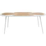 Table Petal Nature White 200x100cm