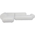 Corner Sofa Soft Edge Left White