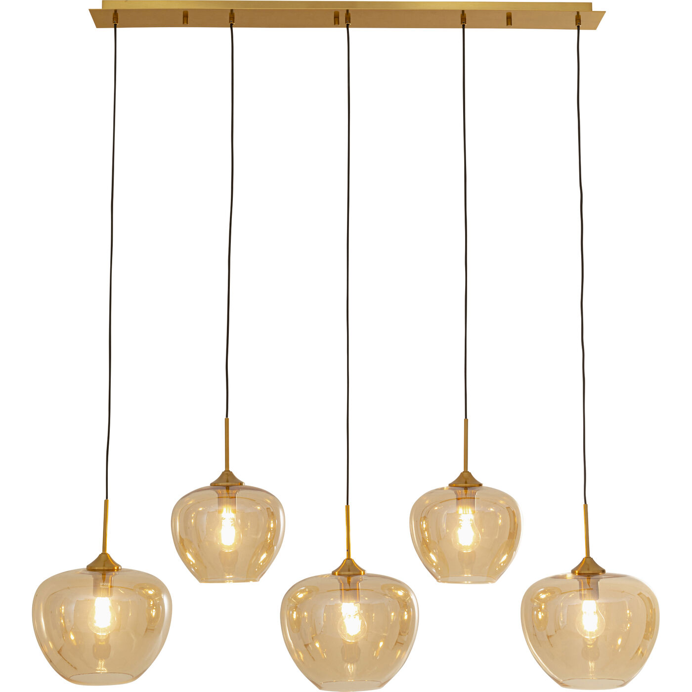 KARE-57706-1400x1400 Pendant Lamp Sphere Amber Five 160cm - Image 1