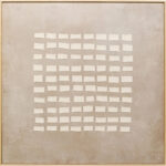 Canvas Picture Art Row Beige 100x100cm