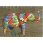 Canvas Picture Flower Elefant 50x40cm
