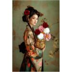Canvas Picture Kimono Girl 84x124cm