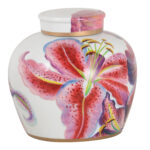Deco Jar Lillies Pink Ø27cm