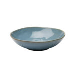 Plate Deep Organic Turquoise Ø22cm