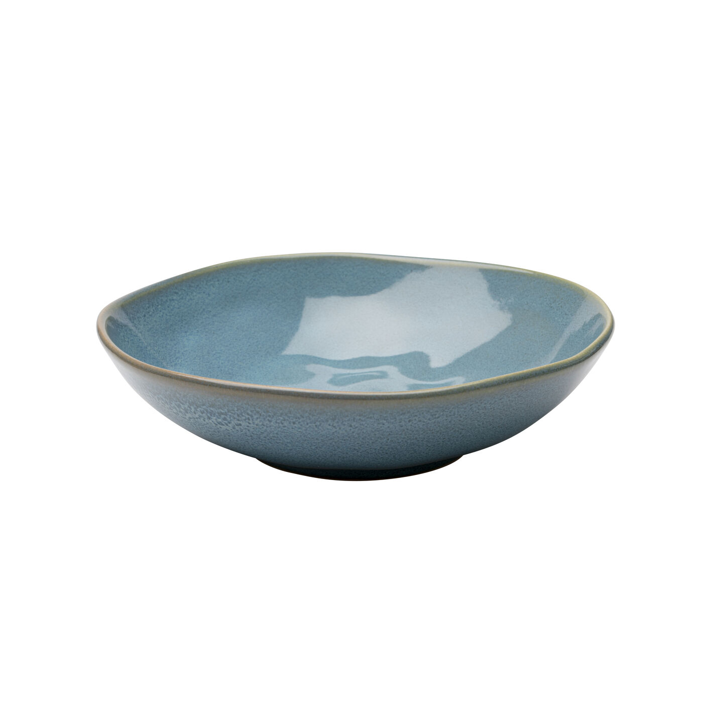 KARE-58176-1400x1400 Plate Deep Organic Turquoise Ø22cm - Image 1