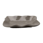 Serving Plate Organic Grey 17x26cm