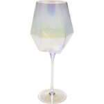 White Wine Glass Diamond Clear 25cm