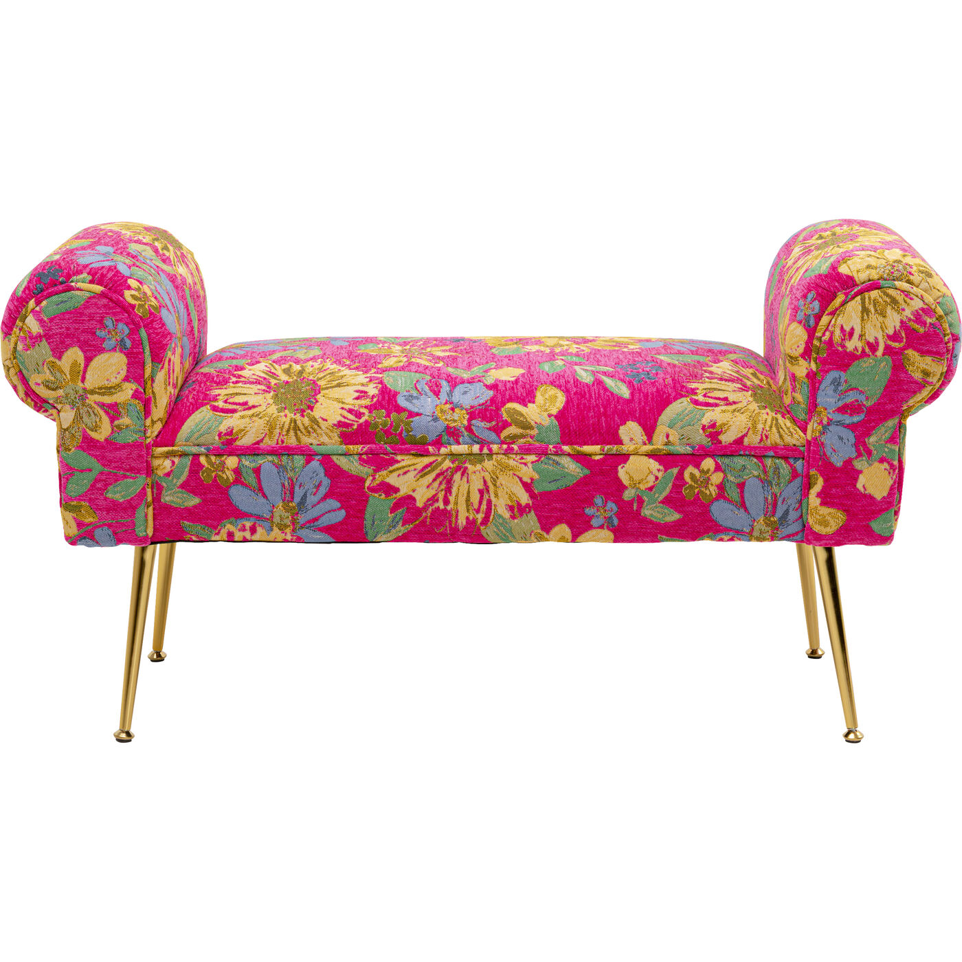 KARE-71153-1400x1400 Bench Wing Flower Fever Pink 100cm - Image 1