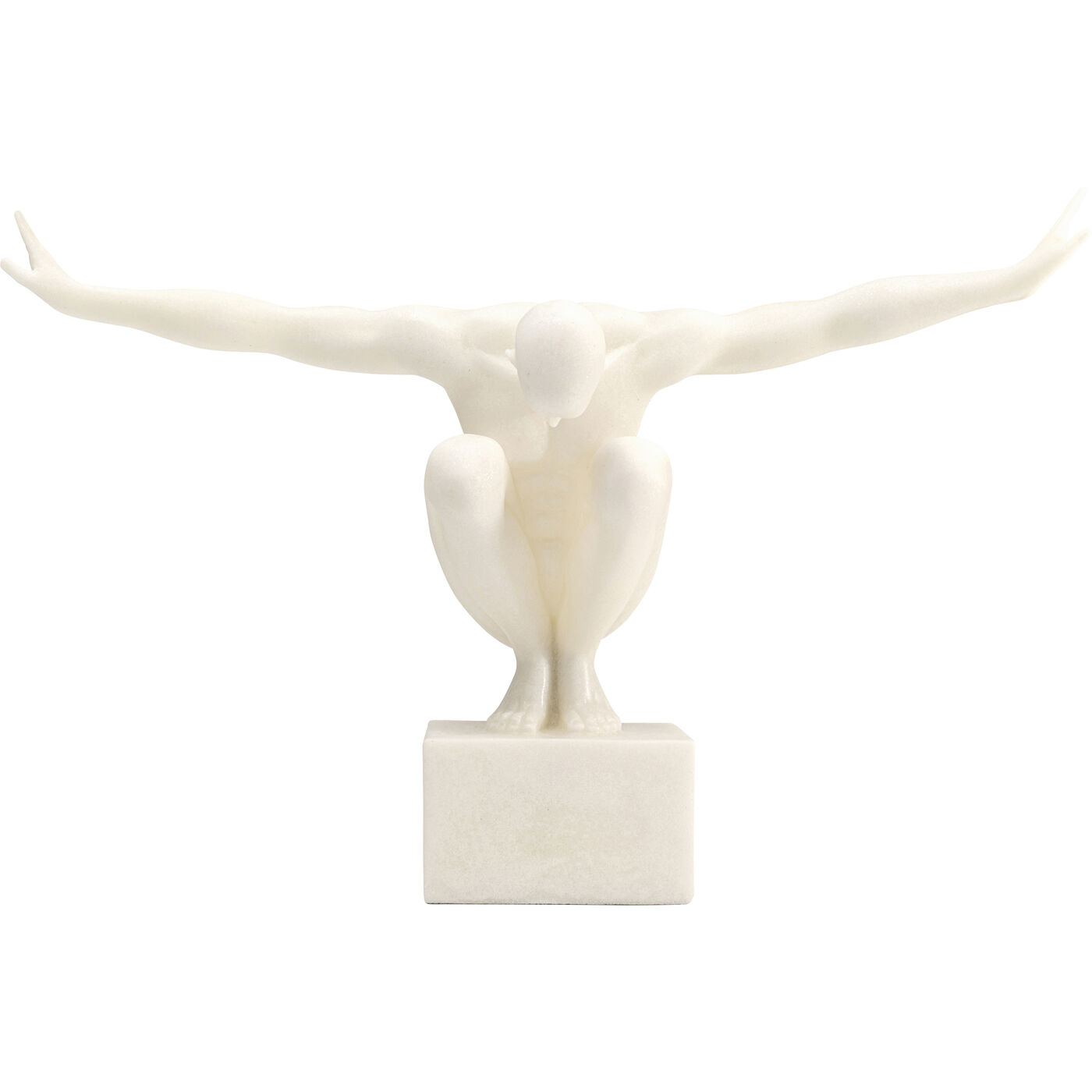 KARE-58372-1400x1400 Deco Object Athlet White 50cm - Image 1