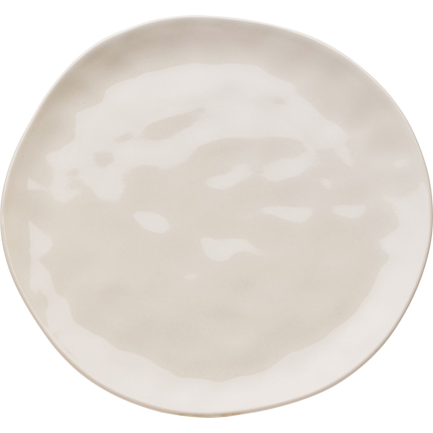 KARE-58172-1400x1400 Plate Organic Cream Ø26cm - Image 1