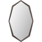 Wall Mirror Octagon Coffee 90x150cm