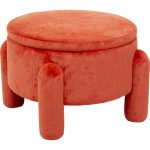 Stool Storage Orange Ø54cm