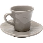 Espresso cup with saucer Organic Grey
