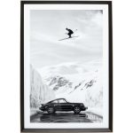 Framed Picture Ski Stunt 86x126cm