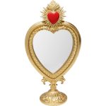 Table Mirror Flaming Heart 31cm
